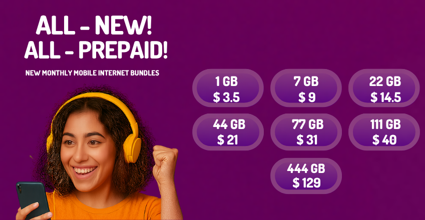 New Prepaid Mobile Internet bundles